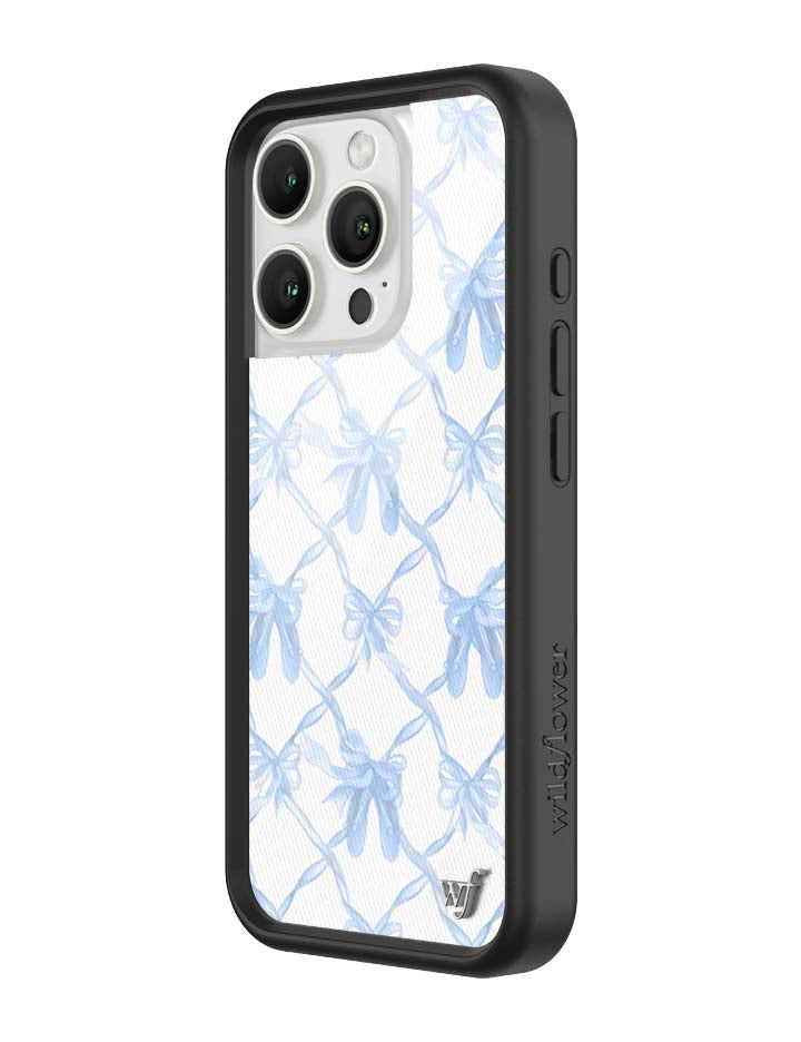 Wildflower Cases On Pointe | Blue iPhone Case — flat-lay composition