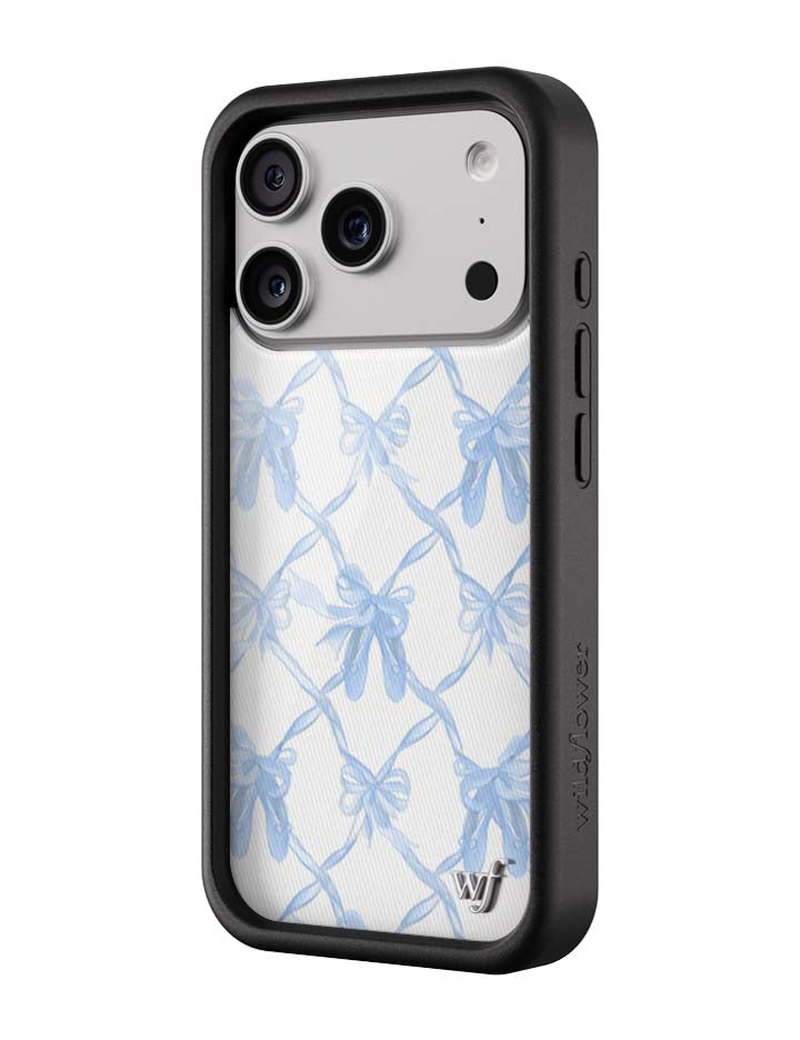 Wildflower Cases On Pointe | Blue iPhone Case — back view