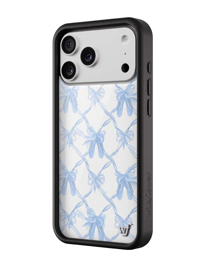 Wildflower Cases On Pointe | Blue iPhone Case — detail close-up