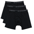Spun Bamboo Men's Bamboo Viscose Boxer Briefs Underwear Black Color - 3-pack — main product shot