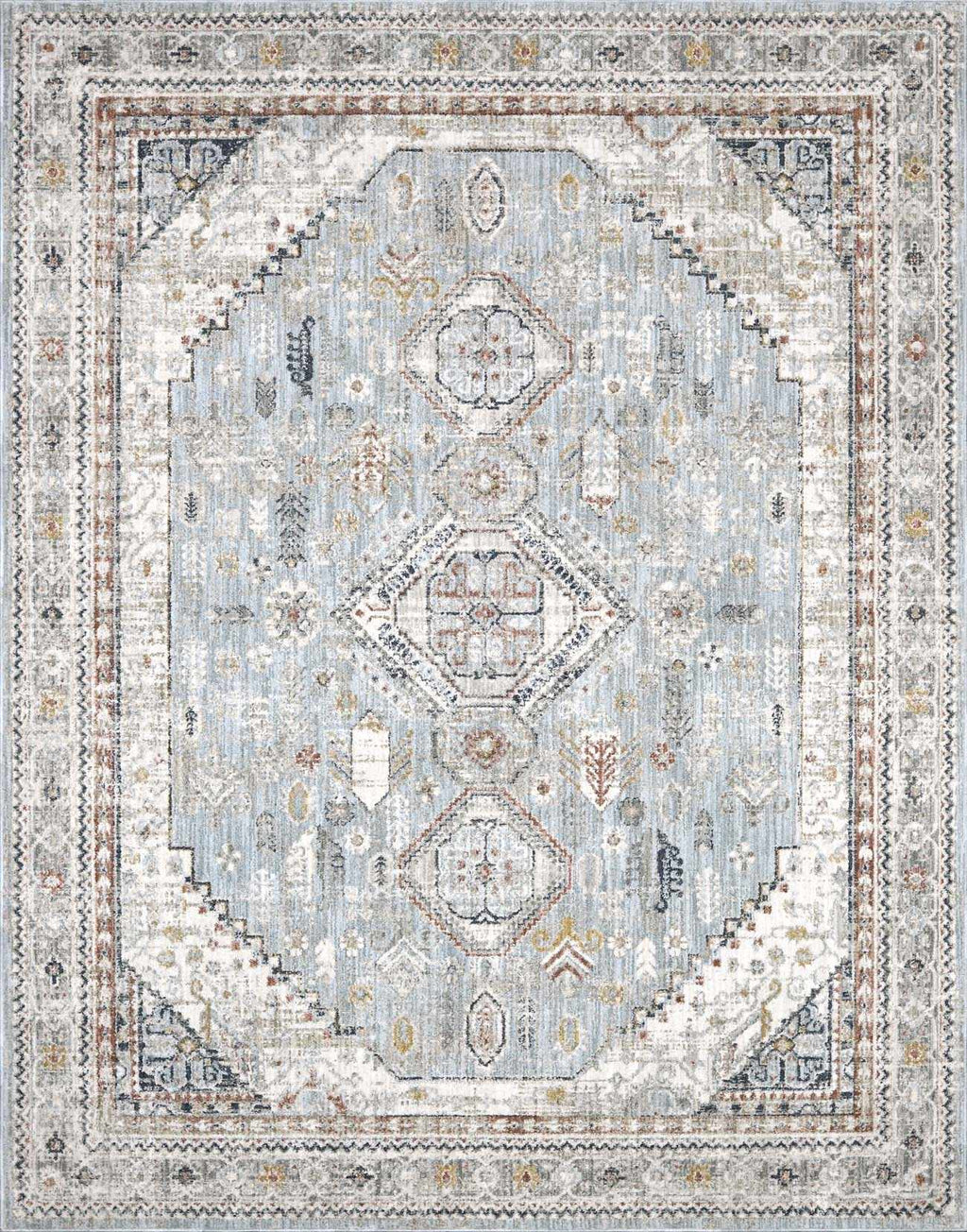 Kouta Gray Blue Area Rug – Boutique Rugs