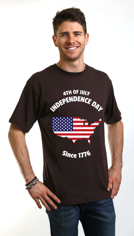 Spun Bamboo 4th of July Men's Bamboo Viscose/Organic Cotton Short Sleeve Graphic T-Shirt — comparison shot