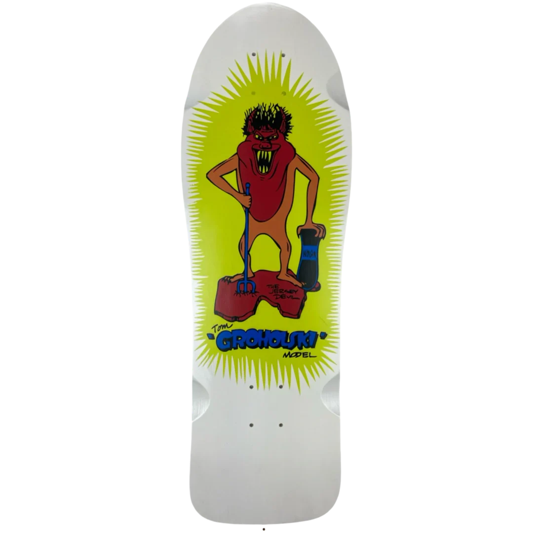 Vision Groholski Jersey Devil Deck - 9.5" White Dip by Skates USA