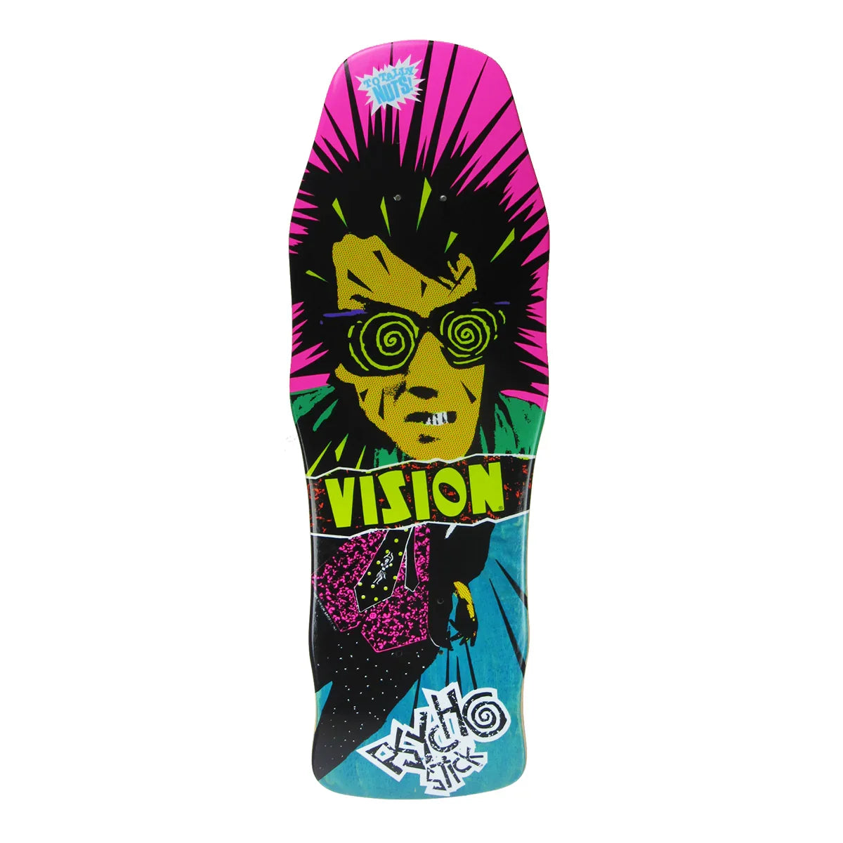 Vision Original Psycho Stick Skateboard Deck - 10″ Torquise Stain by Skates USA