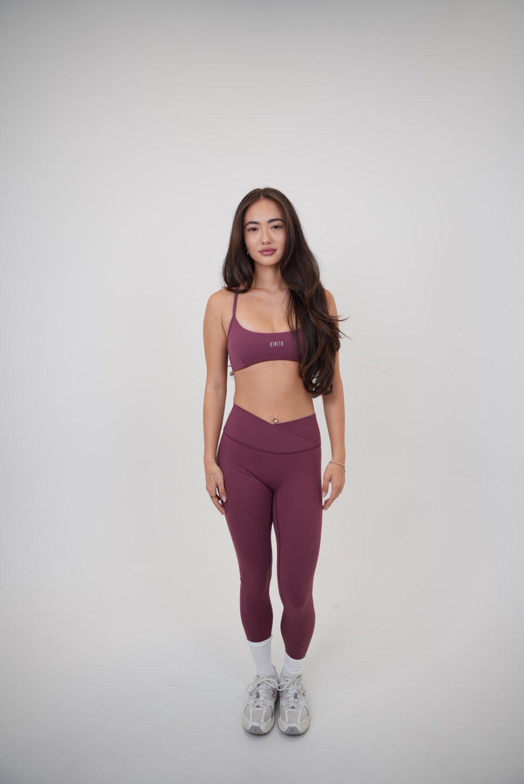 KIMITH BRAND My Time Is Divine Plum Sculpt V-Waist Legging — packaging