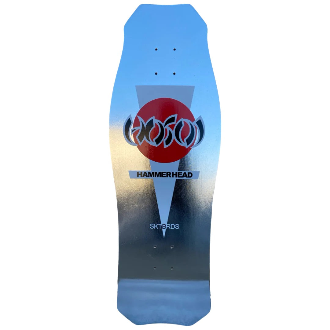 Hosoi O.G. Hammerhead Limited Colorway Skateboard Deck - 10.5″ Silver Foil by Skates USA