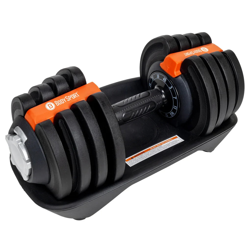 BodySport Adjustable Dumbbell 40 LBS Pair – Your Health Sanctuary, view 2