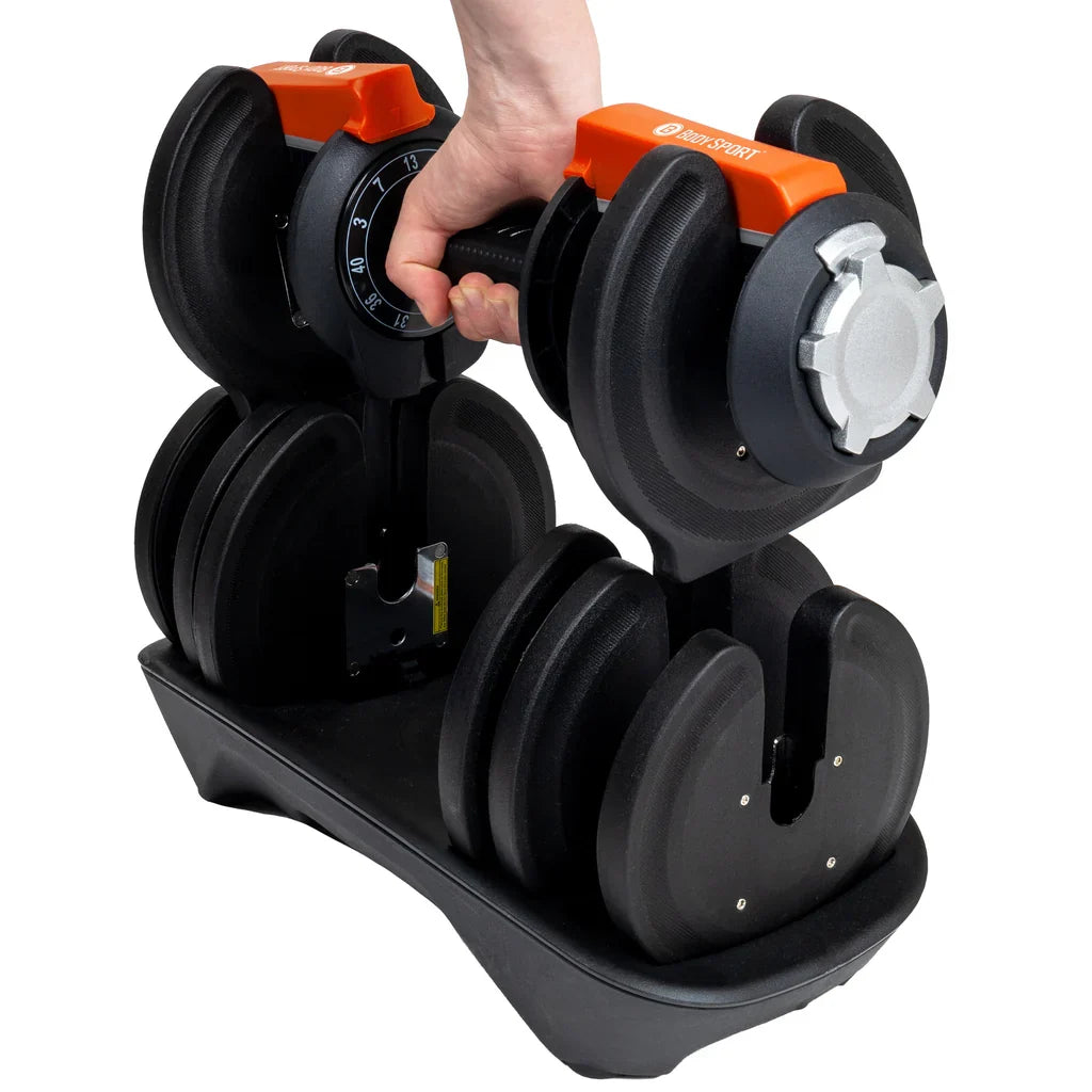 BodySport Adjustable Dumbbell 40 LBS Pair – Your Health Sanctuary, view 5