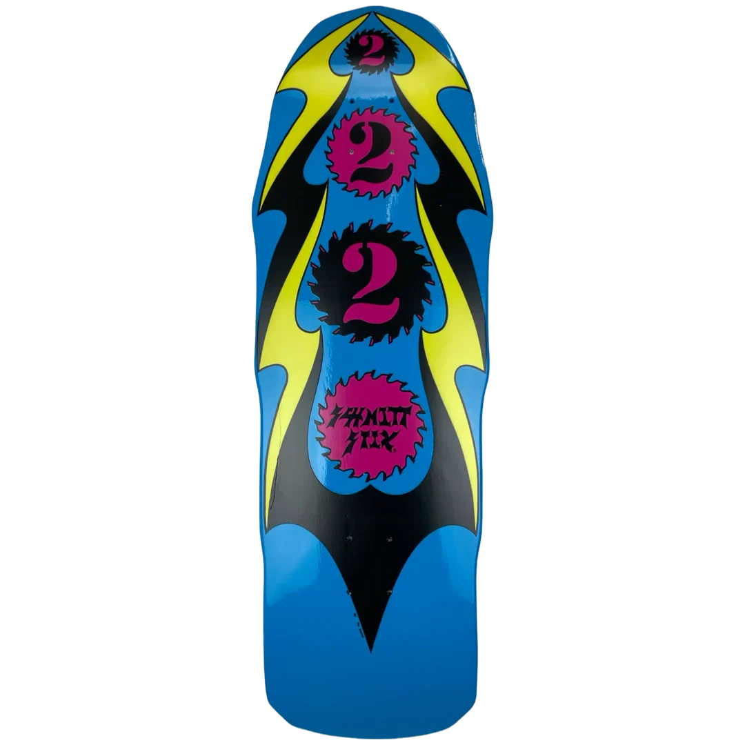 Schmitt Stix Ripsaw 2 Skateboard Deck - 10" Blue Dip by Skates USA