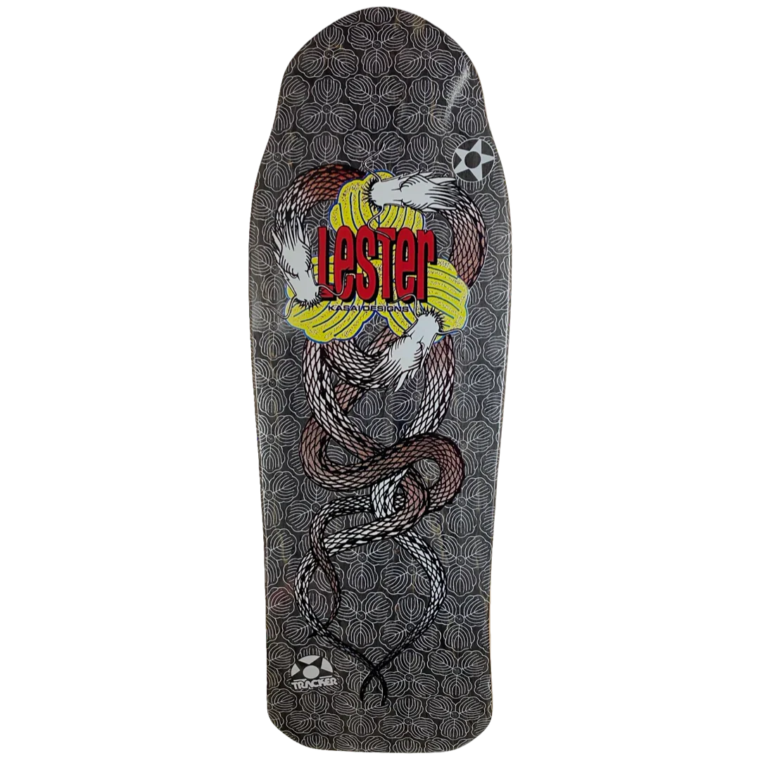 Tracker Lester Kasai Twin Dragon Deck - 10.5" Black Stain