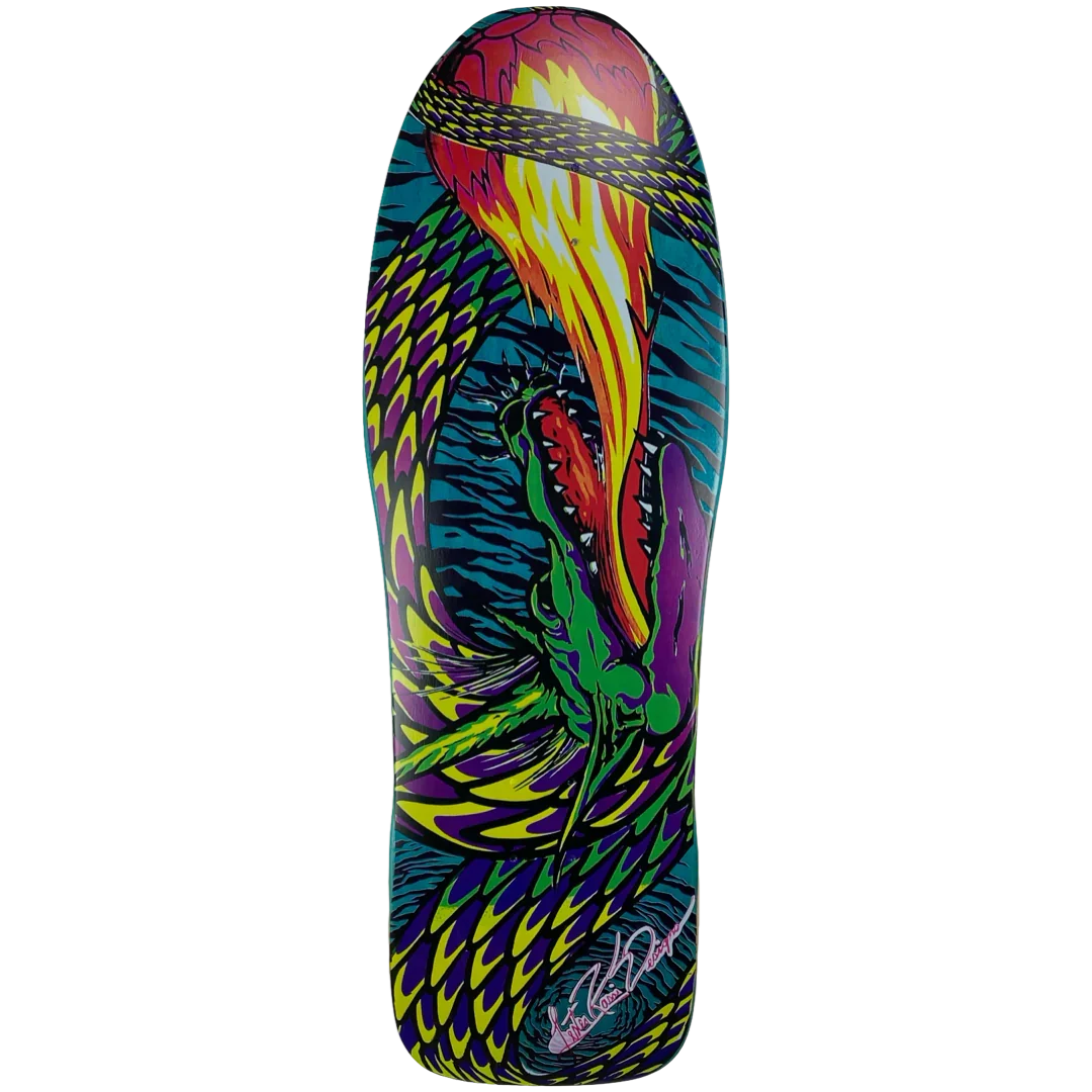 Tracker Lester Kasai Fireball Deck - 10.625" Turquoise Stain by Skates USA