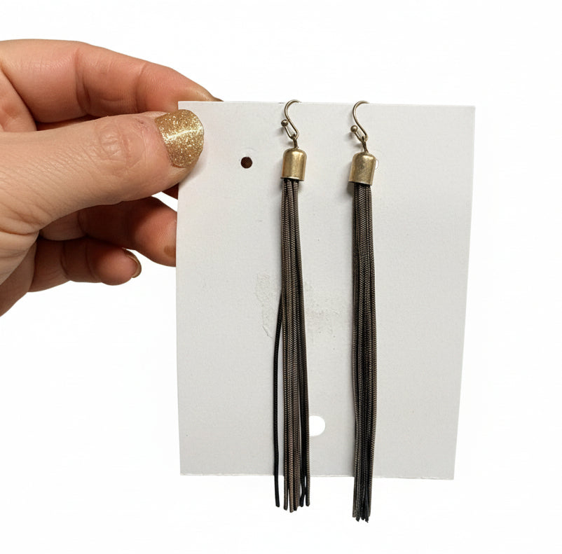Just Neat Stuff Stained chain dangles — in-use photo
