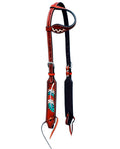 Whiskey Black & Co Western Leather One-Ear Headstall — Western Leather One-Ear Headstall product shot