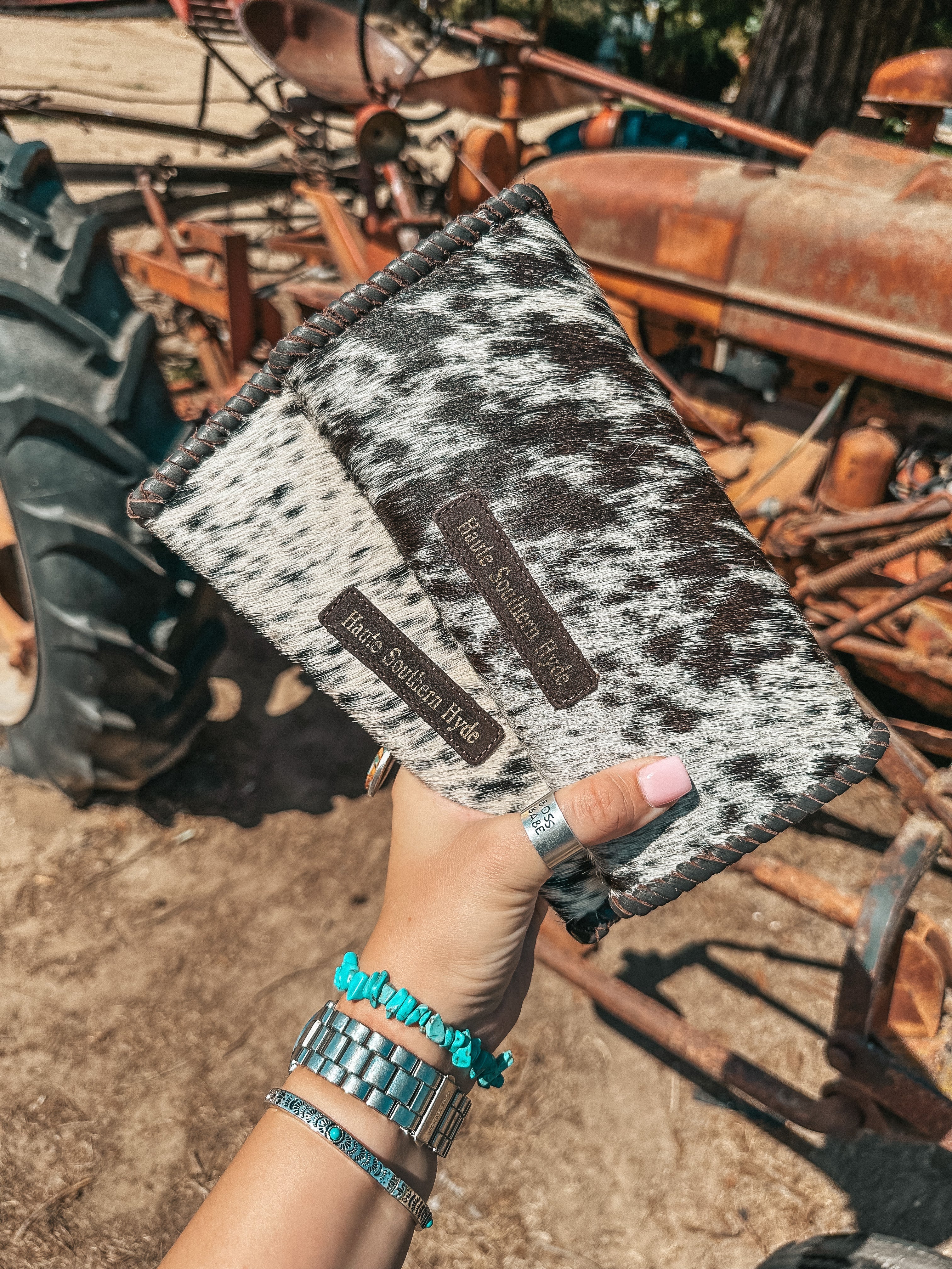 Haute Southern Hyde The Elva (Brown  Leather) Wallet a Haute Southern Hyde by Beth Marie Exclusive — side view
