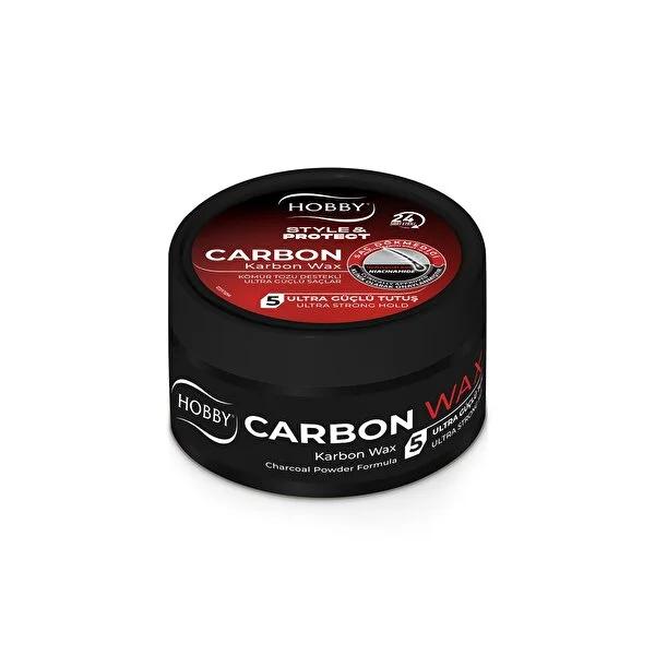 Hobby Carbon Wax - Strong Hold Hair Styling & Protection with 24-Hour Effectiveness