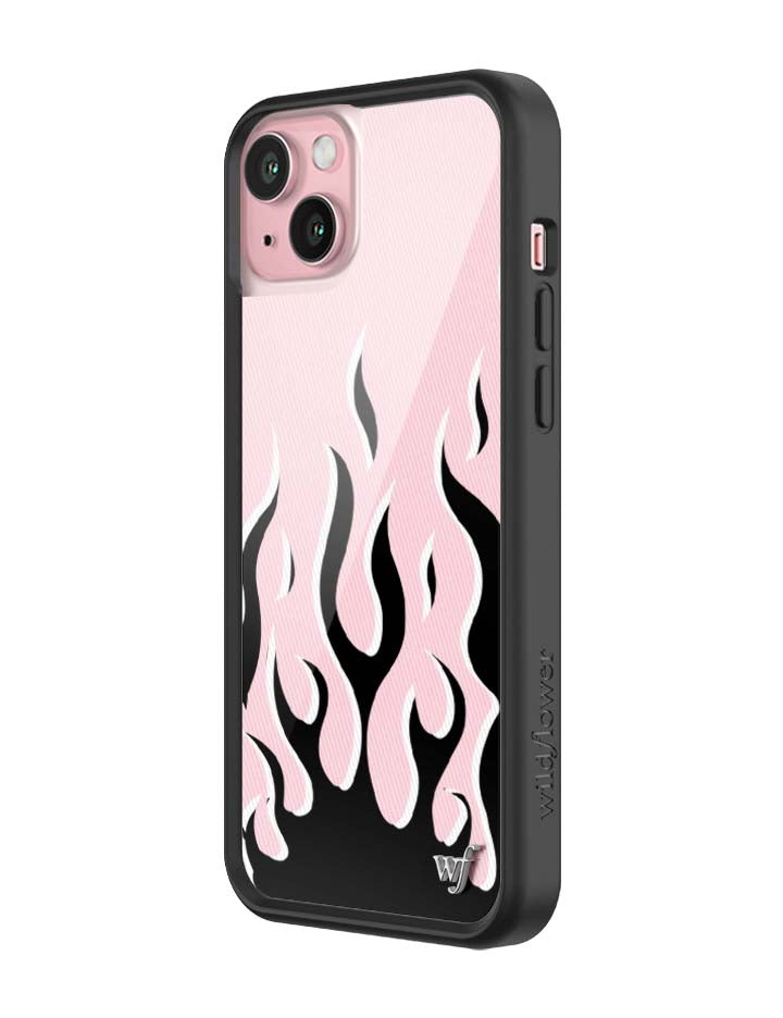 Flames | Pink & Black iPhone Case