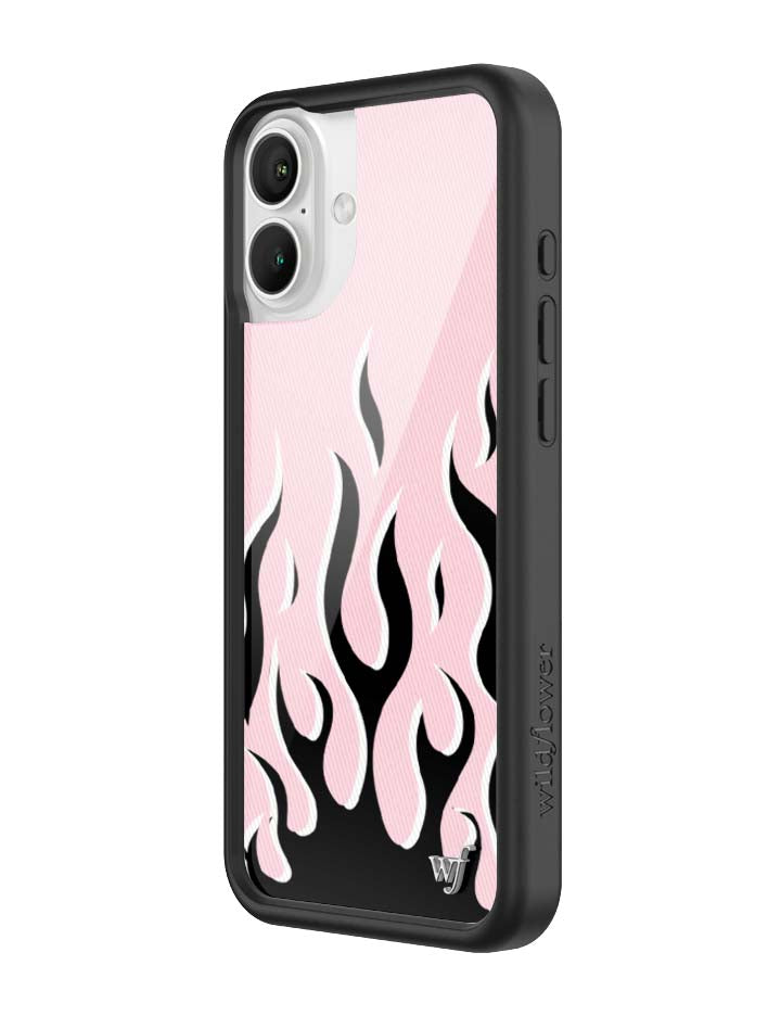 Flames | Pink & Black iPhone Case