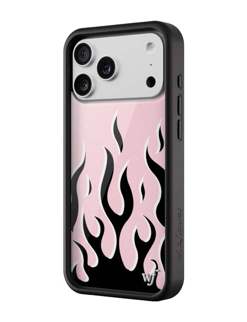 Flames | Pink & Black iPhone Case