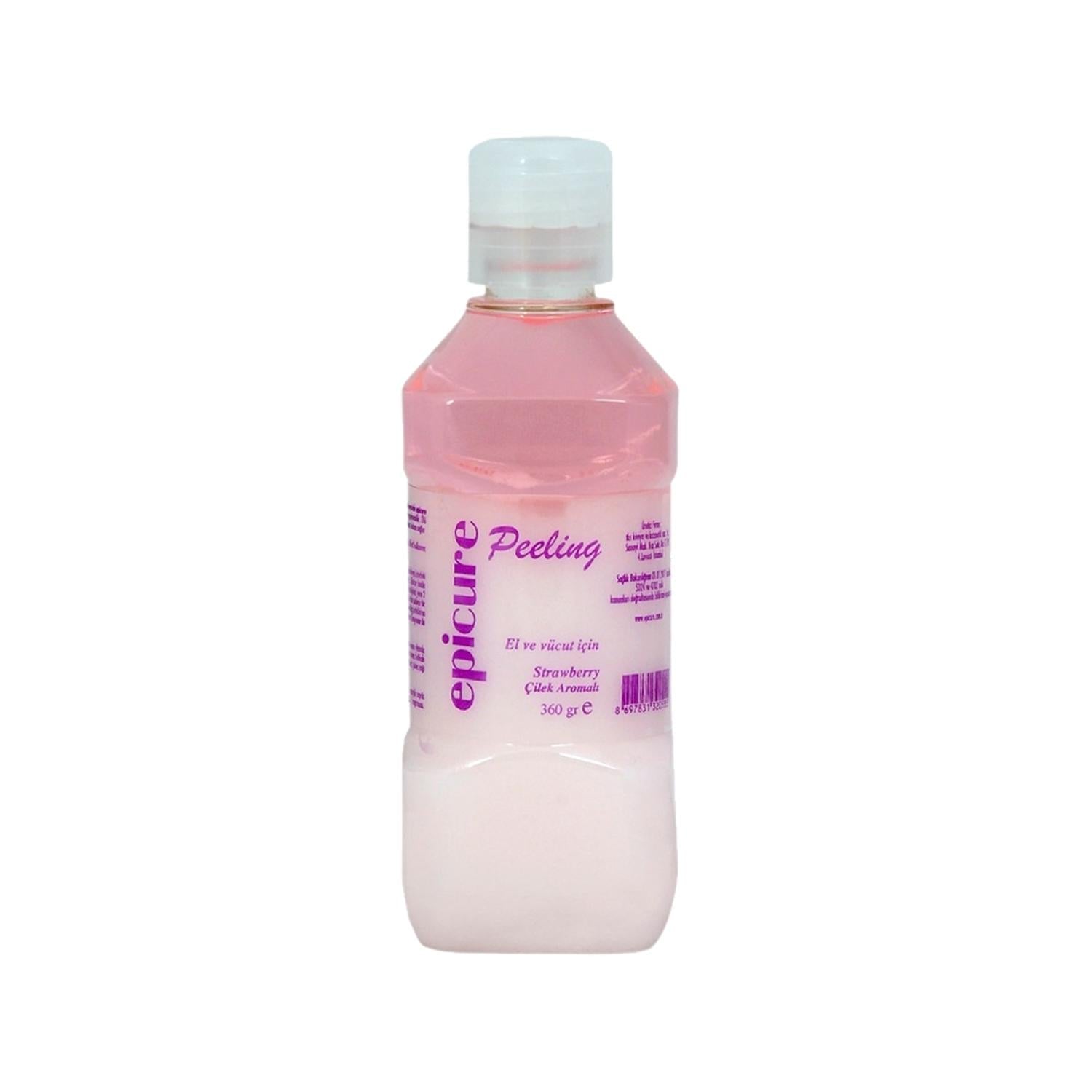 Epicure Strawberry Flavored Exfoliating Body Scrub - 360g - Gentle Skincare for Smooth Skin