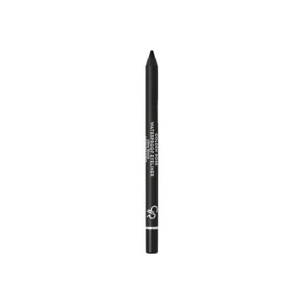 Golden Rose Waterproof Longwear Eyeliner - Intense Black, Smudge-Proof, and Easy to Apply for All-Day Definition