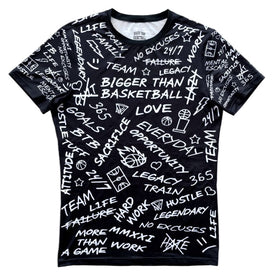 Emotions - Performance Compression T-Shirt - Black