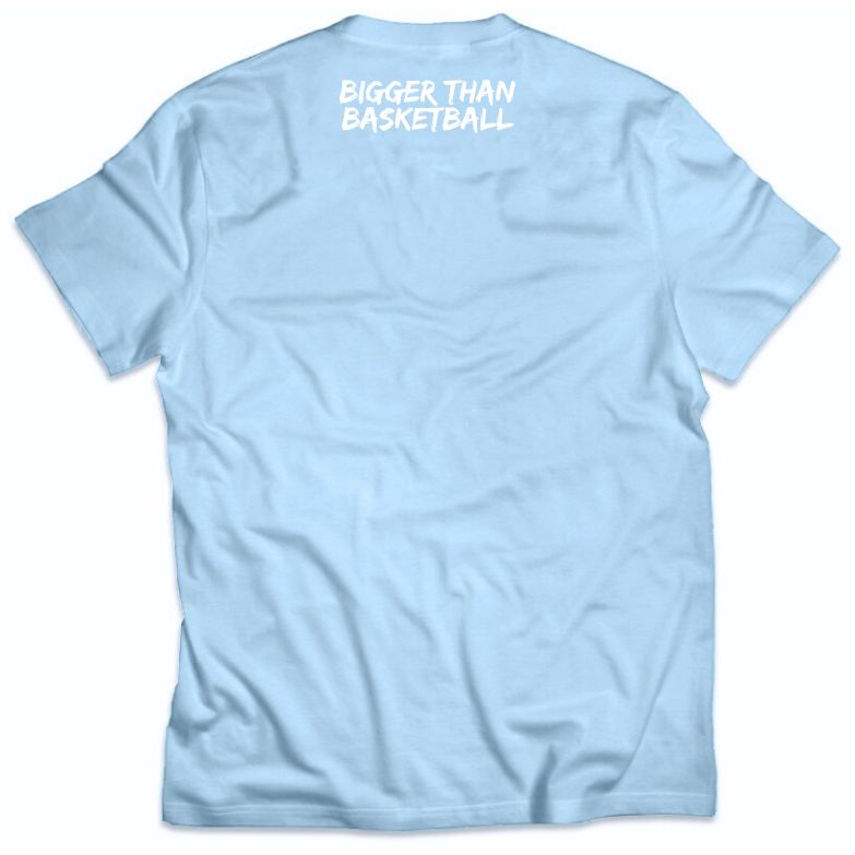 Bigger Than Basketball She Got Game - T-Shirt - Light Blue — detail and construction