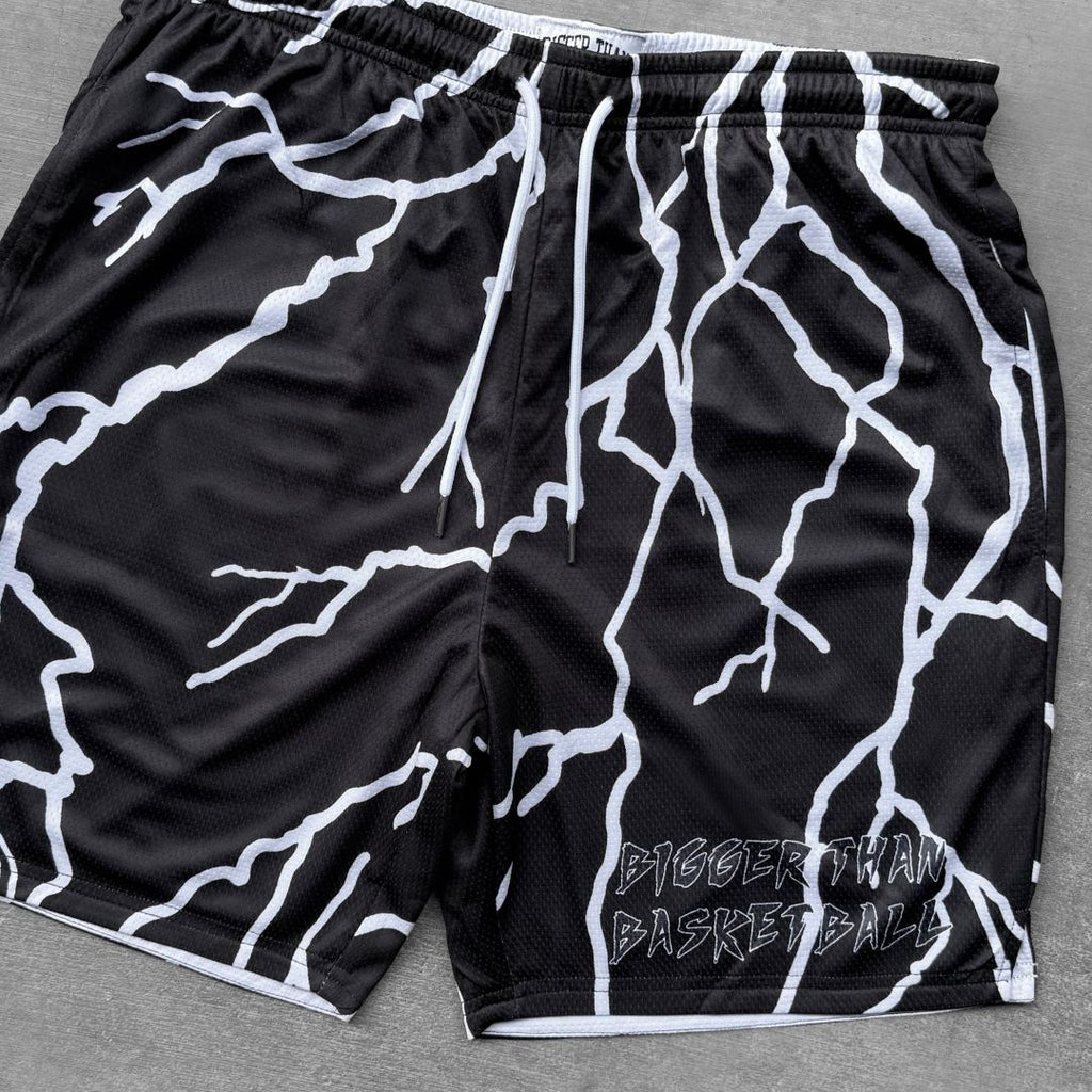 Bigger Than Basketball Lightning Strike - Shorts - Black — product category context