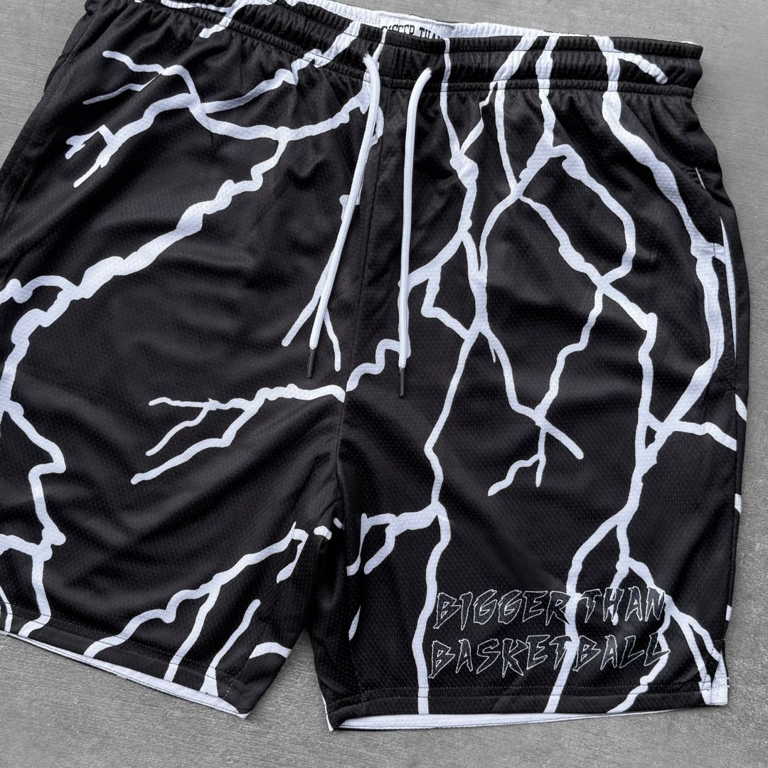 Bigger Than Basketball Lightning Strike - Shorts - Black — product category context
