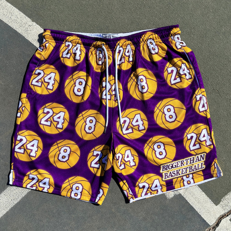 Bigger Than Basketball 8/24 Tribute - Shorts — detail and construction