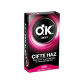 Okey Çifte Haz Textured Surface Condoms - 10 Pack for Enhanced Intimacy and Comfort