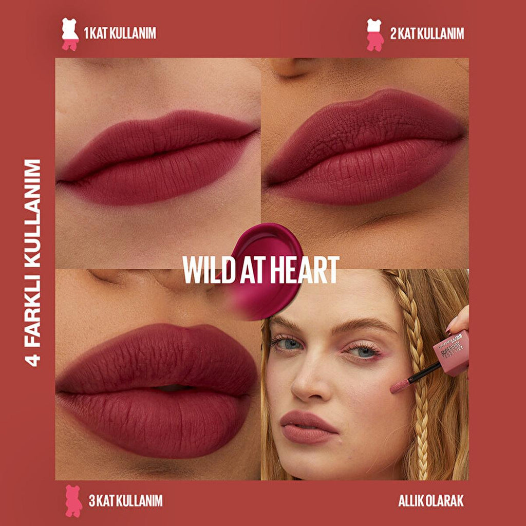 Maybelline Super Stay Teddy Tint: Long-Lasting Liquid Matte Lip & Cheek Color - Buildable, Fluffy Soft Matte Lip Tint