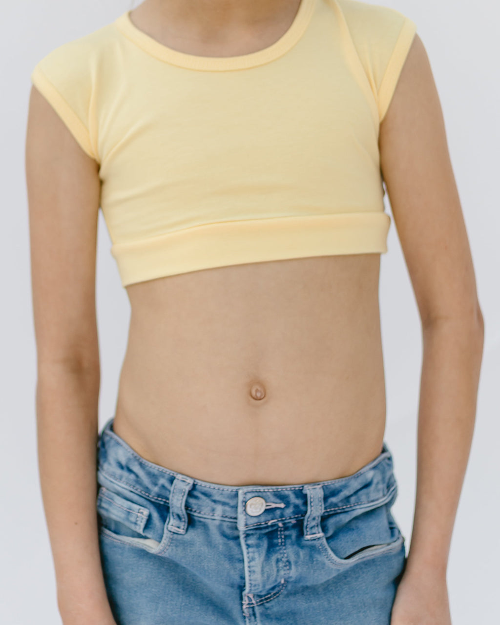 HALFTEE Layering Fashions Girlee Basic Cap Sleeve  - 6/8 ONLY — lifestyle worn / used context