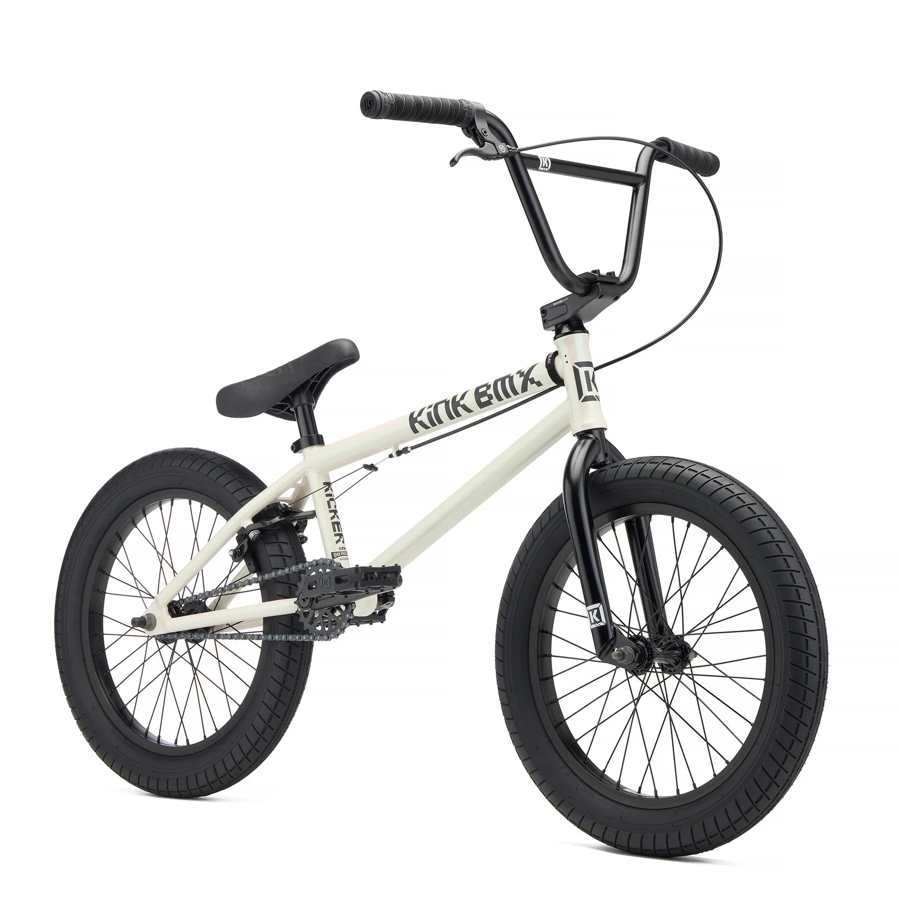 Kink 2027 Kicker 18″ Complete BMX Bike - Glacier White