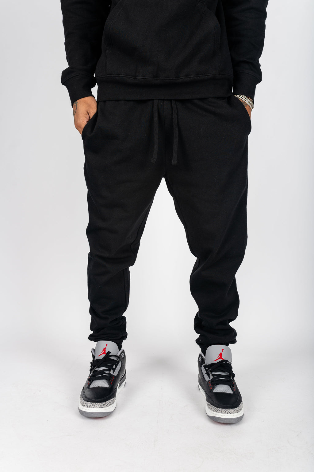 Superline Fleece Joggers — construction detail