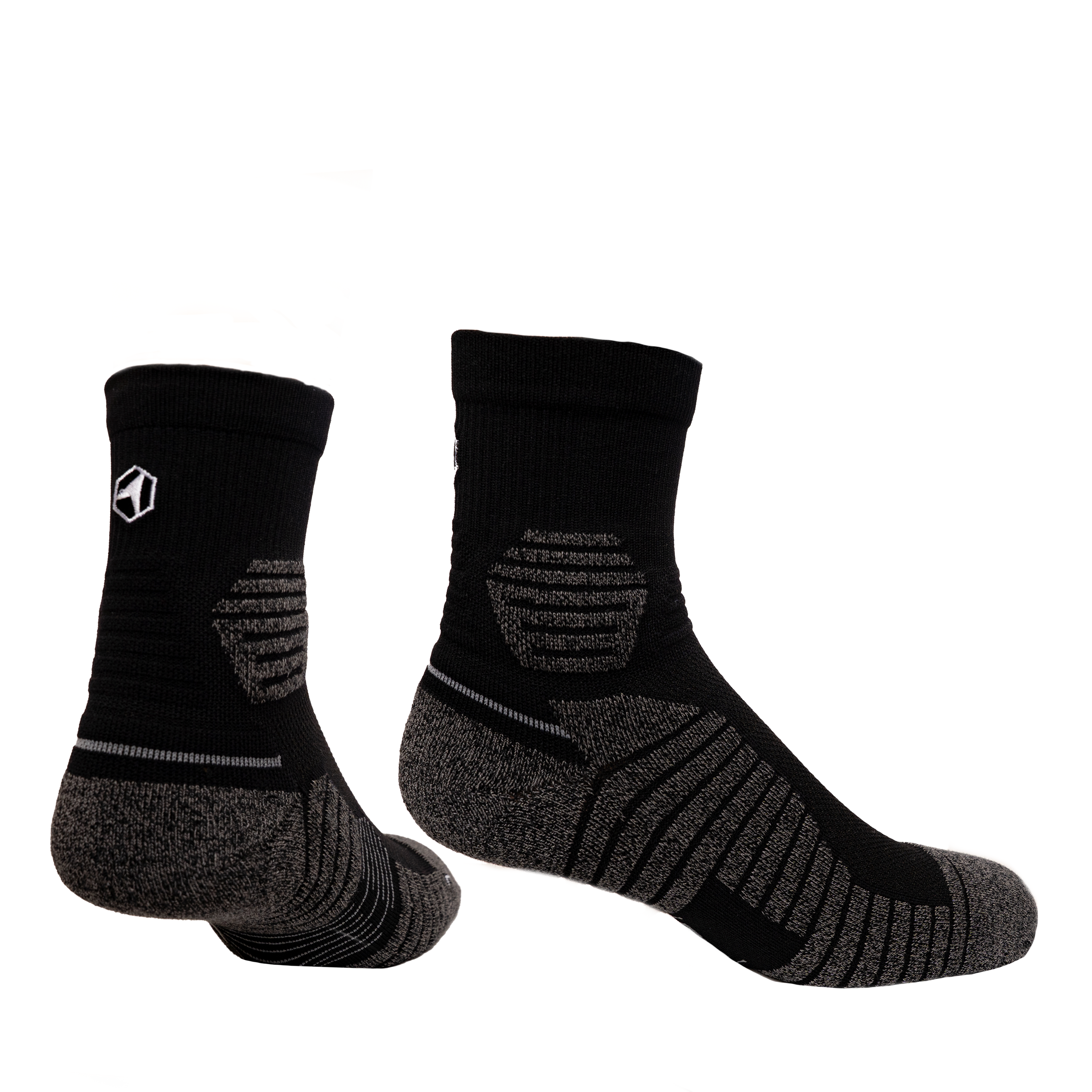 Rock 'Em Socks Rock 'Em Socks Hex Performance - Basics - Quarter (Black) — main product shot