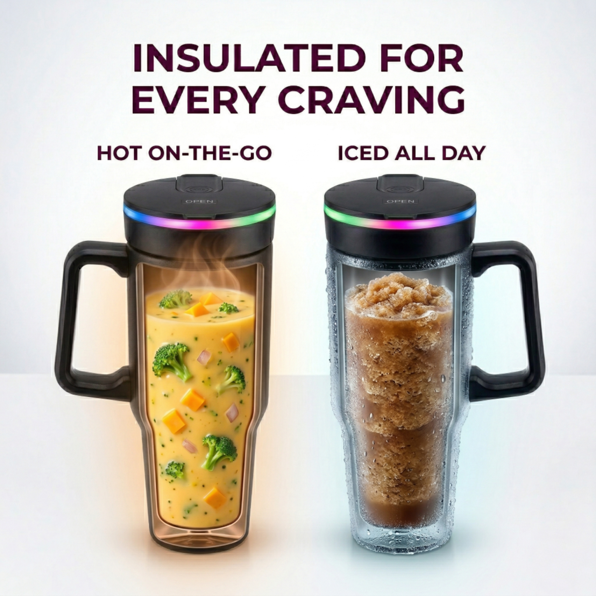 Steel (21oz) 180W Insulated Portable Blender (NEW) – BLENDi, view 9