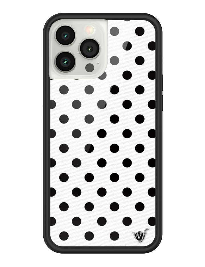 Polka Dot | White and Black iPhone Case