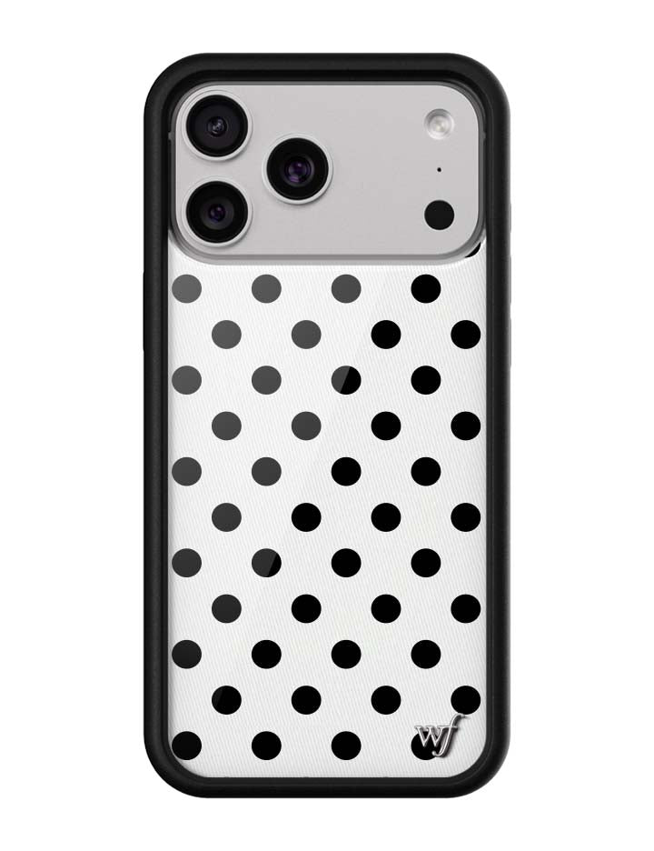 Polka Dot | White and Black iPhone Case