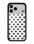 Polka Dot | White and Black iPhone Case
