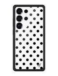 Polka Dot | White and Black Samsung Galaxy Case