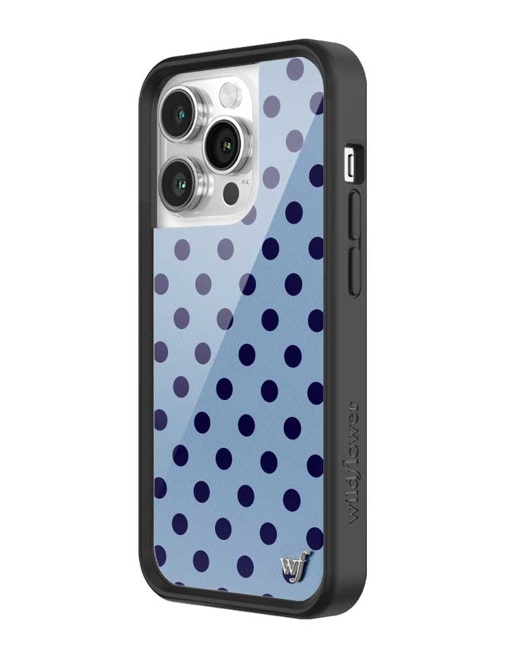 Polka Dot | Blue and Navy Blue iPhone Case