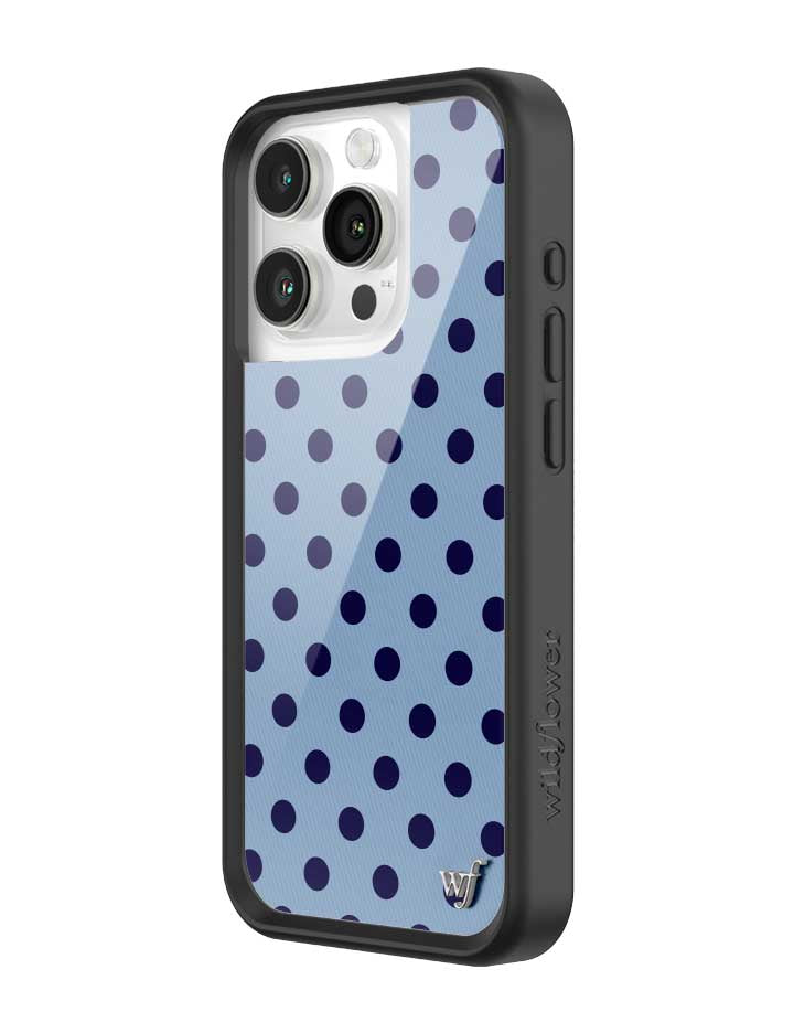 Polka Dot | Blue and Navy Blue iPhone Case