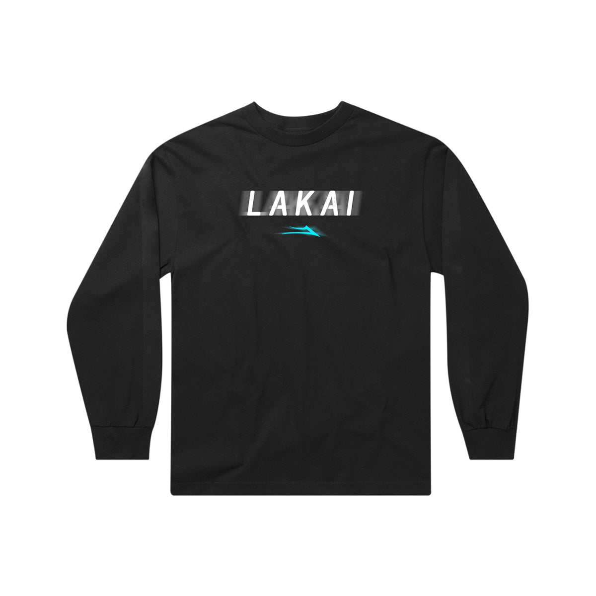 Lakai Blur Long Sleeve Tee - Black by Skates USA