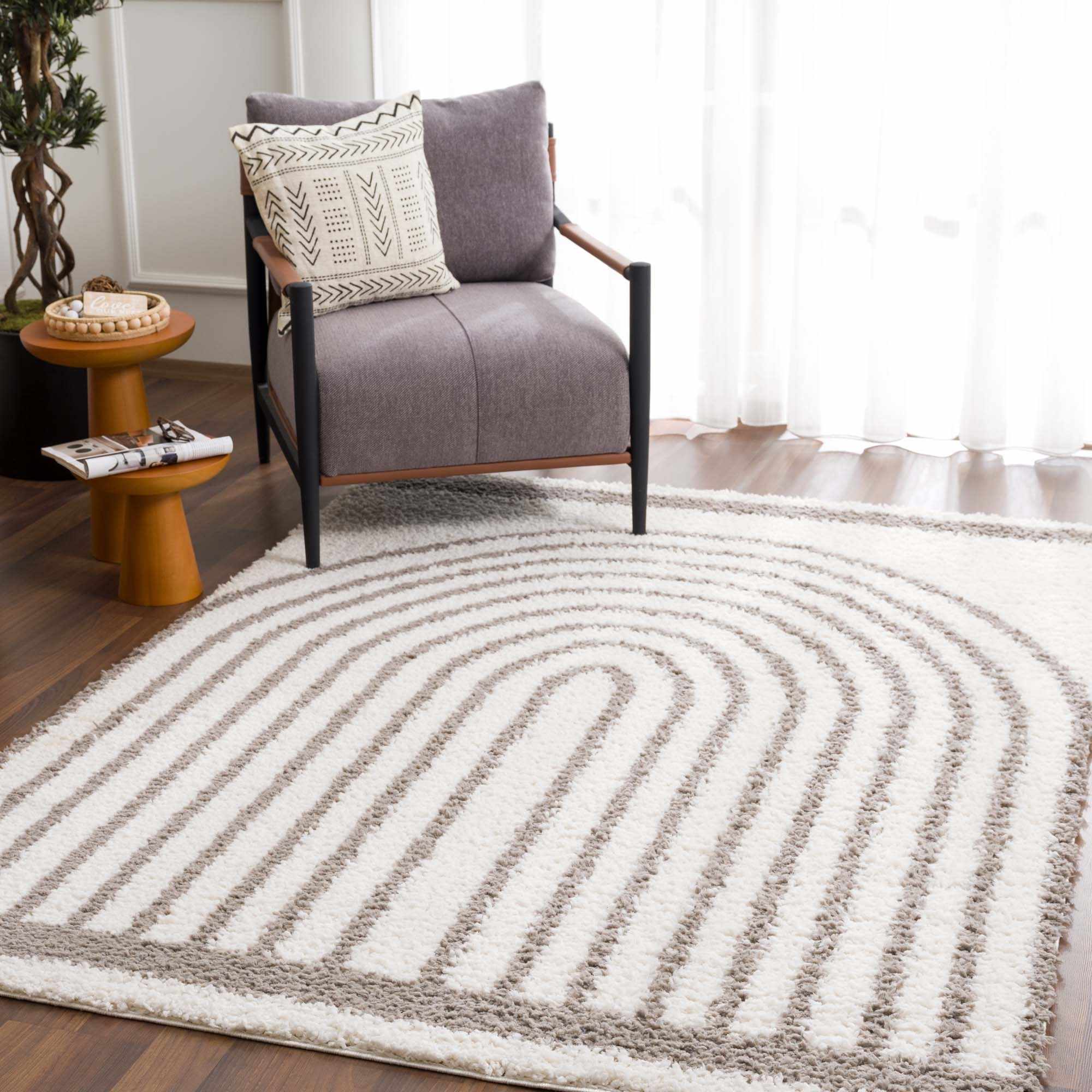 Jola Taupe Area Rug - Clearance – Boutique Rugs, view 3