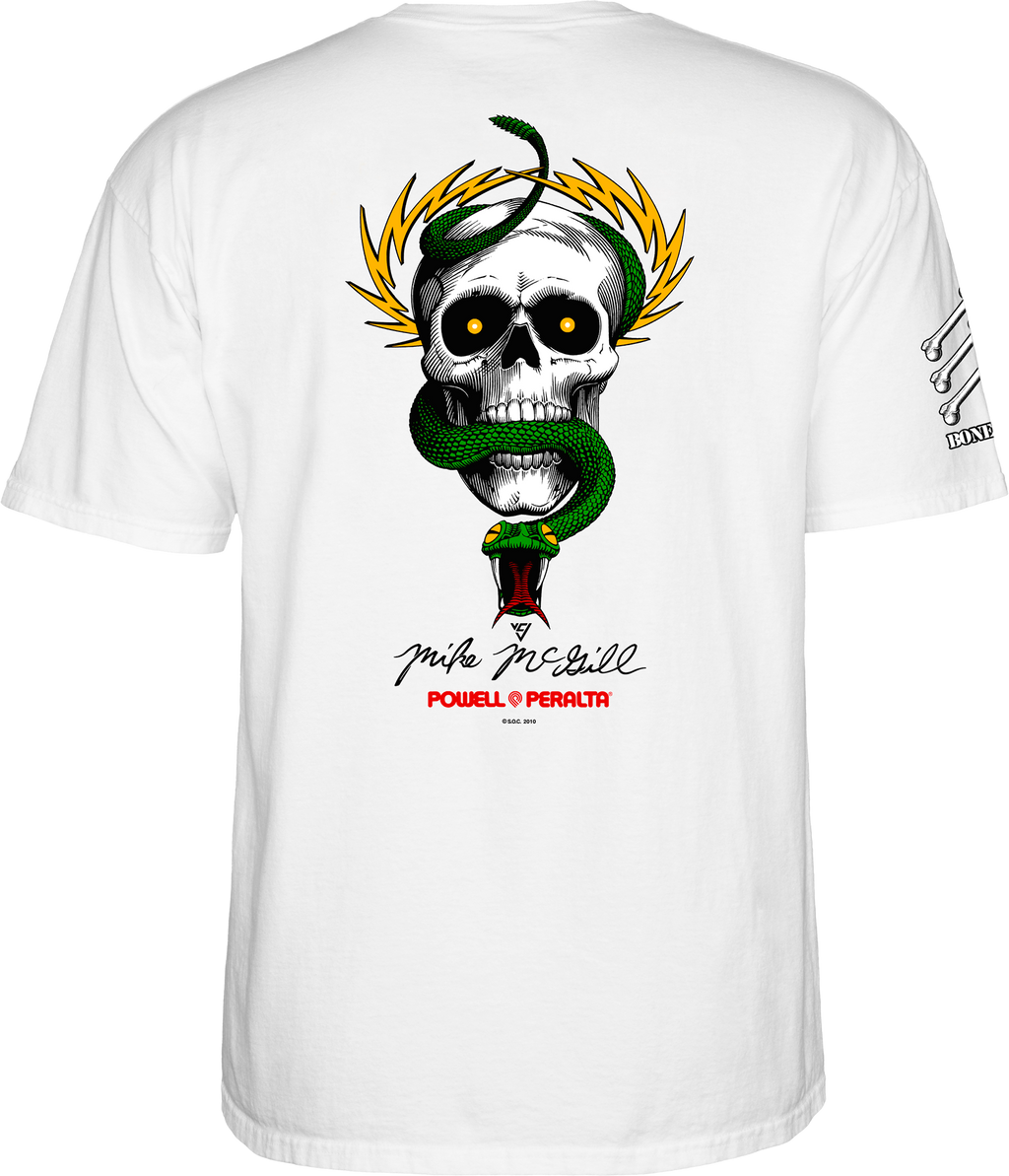 Bones Brigade Mike McGill S/S T-Shirt - White