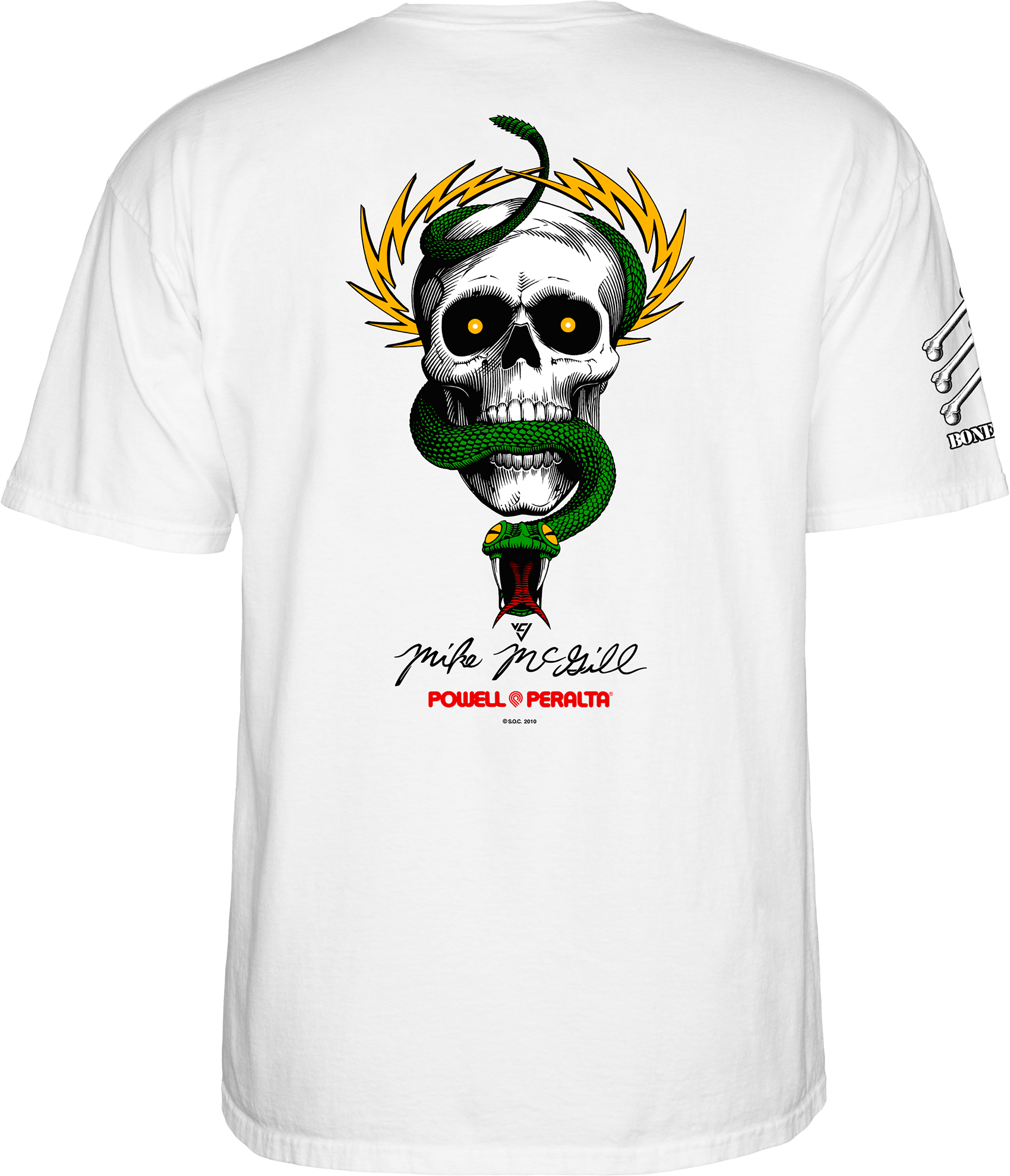 Bones Brigade Mike McGill S/S T-Shirt - White