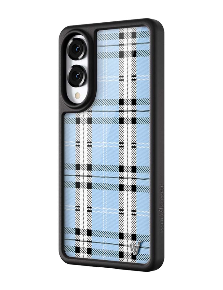 Wildflower Cases Plaid | Blue Samsung Galaxy Case — side view
