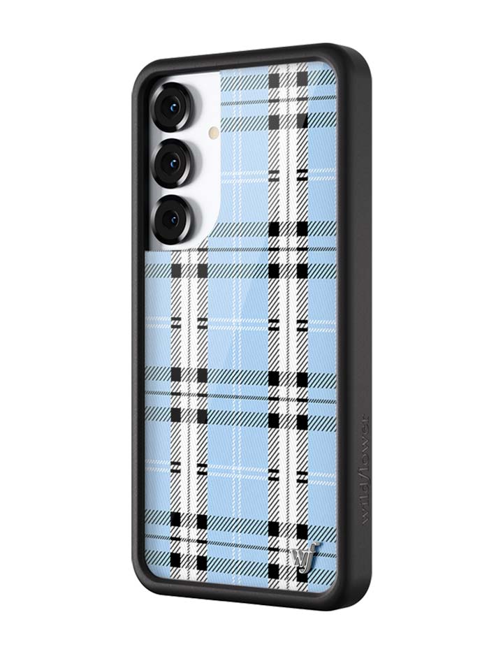 Wildflower Cases Plaid | Blue Samsung Galaxy Case — alternative angle