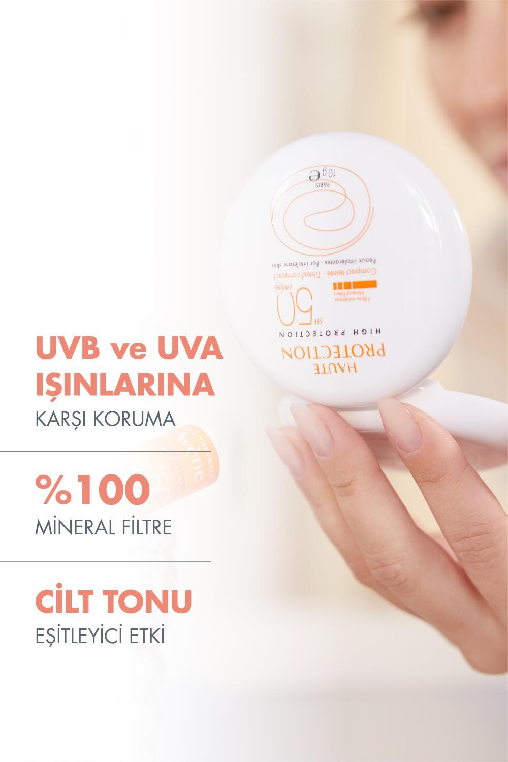 Avene Mineral Sunscreen Compact Powder SPF 50+ - Sensitive Skin Sun Protection & Makeup Base