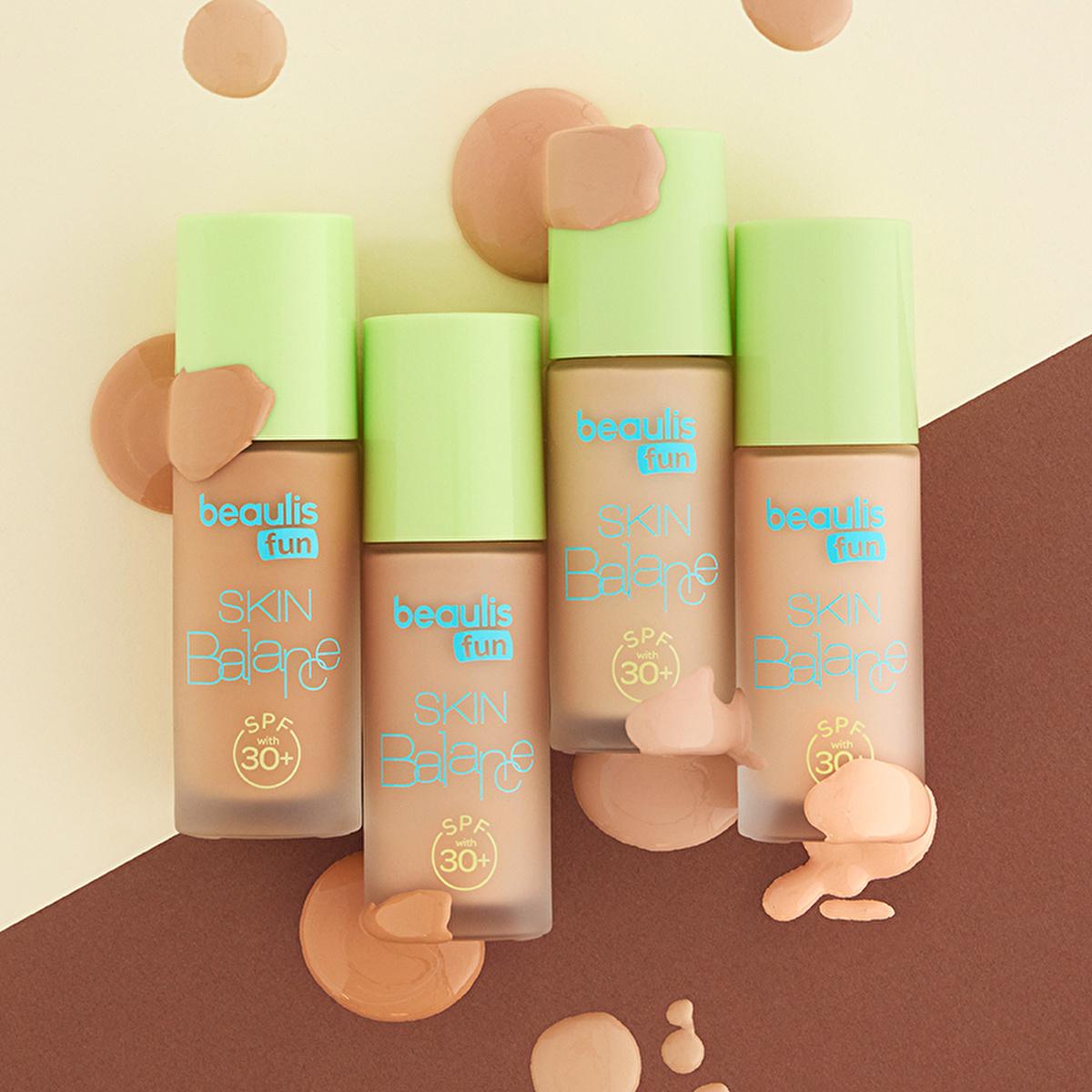 Beaulis Fun Skin Balance Foundation Makeup - Lightweight, SPF 30, Natural Look